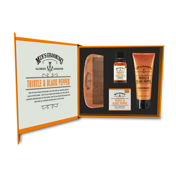 Men's Grooming Thistle & Black Pepper Zestaw do pielęgnacji brody